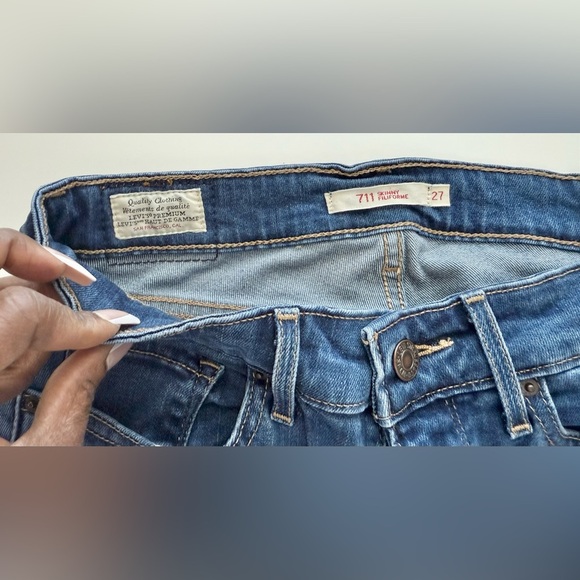 Levi's Blue Skinny Jeans Modern Fit - Picture 2 of 10